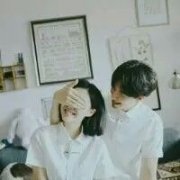 简单的可爱清新情侣头像