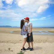 唯美浪漫情侣海边qq头像
