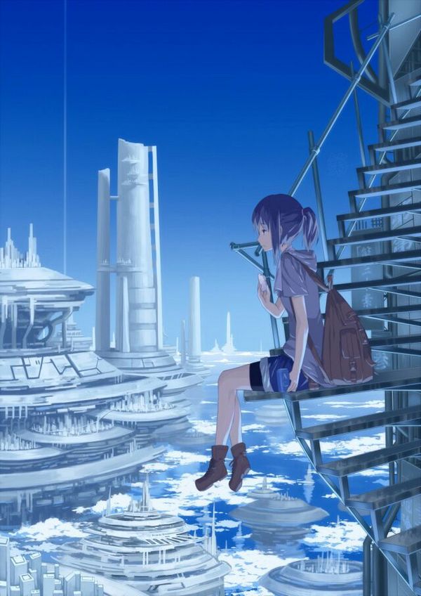 清新可爱的动漫少女图片