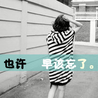 最爱文字控女生头像 假装一切都很好