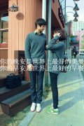 带字的清新情侣个性皮肤
