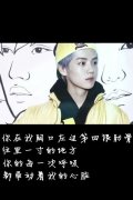 帯字的简约帅气EXO皮肤