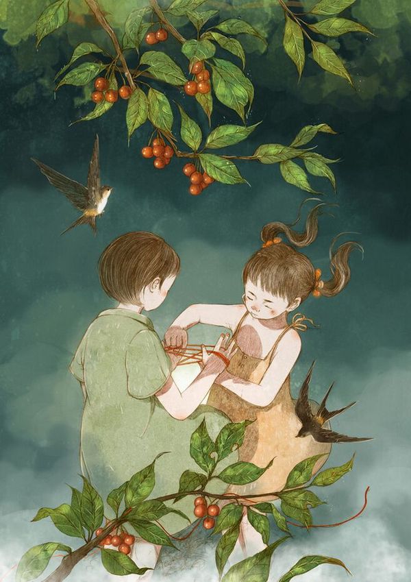 童年的游戏简约图片
