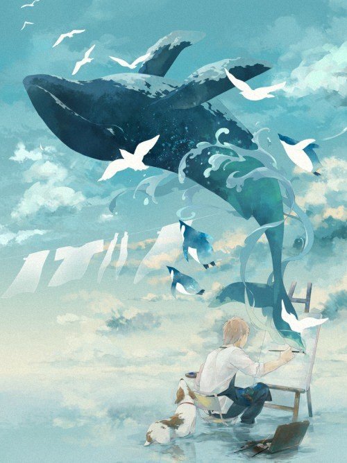 插画师个性的动漫简单图片