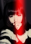 帯字的个性女生皮肤