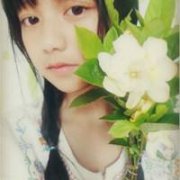 花和女孩的清新头像