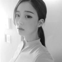 黑白个性的qq女生头像