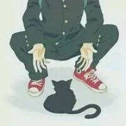 ta和猫可爱动漫简单头像