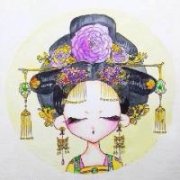 手绘武媚娘可爱头像