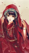 唯美古风图片:逐流水袖染尘缘