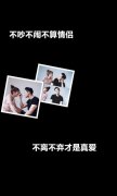 简约情侣带字皮肤:不吵不闹不是情侣