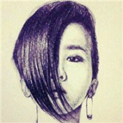 权志龙好看的素描qq头像图片