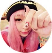 圆形女生头像图片