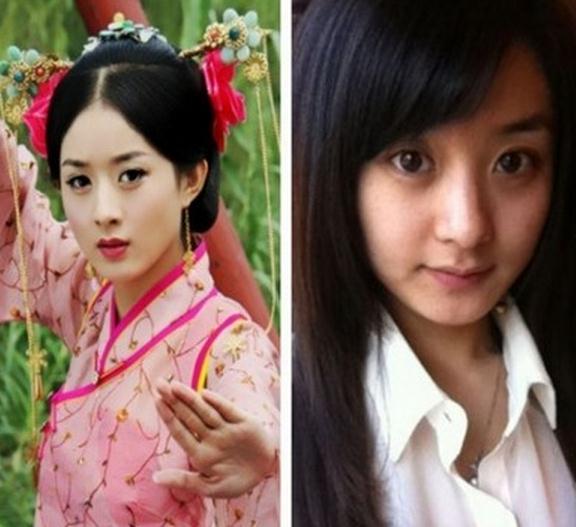 【赵丽颖卸妆后的照片】赵丽颖素颜照与化妆后的对比照片