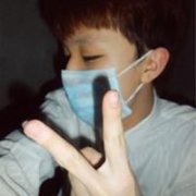 薄荷绿头像男生_手势男生头像