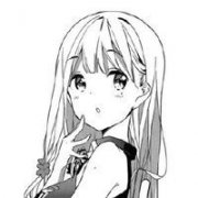 黑白漫画女生头像:慢慢的我会变成另一个她