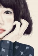 插画少女个性图片