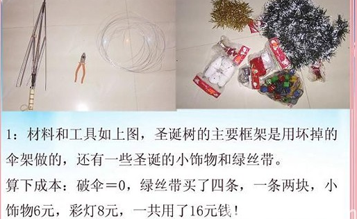 2016关于圣诞节的自制圣诞树图片大全