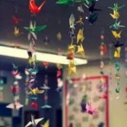 唯美图片千纸鹤 手牵手一辈子