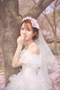 唯美婚纱图片素材小清新气质美女婚纱照 真正的拥有是生命的作陪