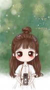 呆萌可爱女生系列QQ皮肤图片:一个背包 一个人 一场旅行