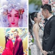 钟丽缇与张伦硕京剧主题婚纱照图片