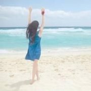 女生头像海边唯美背影