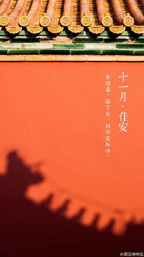 十一月佳安唯美紫禁城图片大全 美的像幅画
