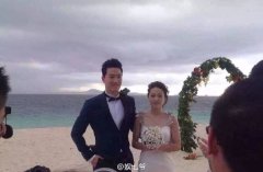 【刘翔吴莎斐婚纱照】刘翔斐济甜蜜婚礼现场图片