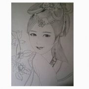 【古装铅笔画美男图片】漫画古装美男图片