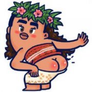 个性海洋奇缘打屁股头像 好看的个性头像