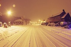 异国雪景意境情调 微信背景图片