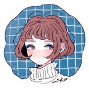 圆形个性头像女生动漫 个性头像黑白女生
