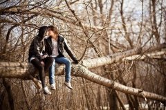 浪漫的欧美学生情侣图片素材 柔情似水似你妹