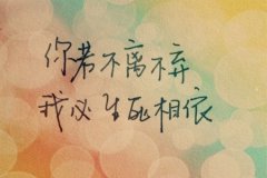 个性纯美手绘文字图片好看的 我聽聞妳始終壹個人