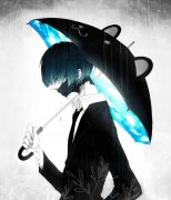 蓝色系个性漫画人物图 往事归零爱恨随意