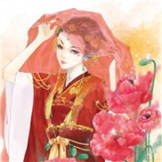 冰雪肌红嫁衣艳妆十里 超美的古代喜服女生头像