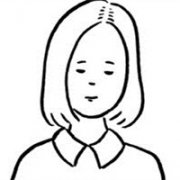 再也不会和你有交集 简单手绘的女子黑白头像