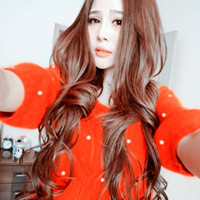 自信心爆棚 唯美红色气质女头像