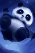 动漫萌图之可爱手绘熊猫 俗世的感情难免有现实的一面