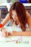 清新夏日时尚美女非主流写真图片 唱尽一场离歌回忆无言