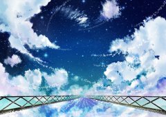 唯美意境天空动漫图片 忘掉谈何容易