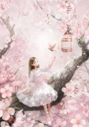 动漫女生唯美意境高清图片 没有特别挚爱的人也没有一定想要得到