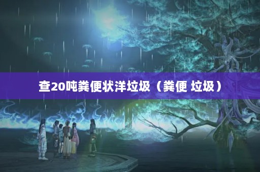 查20吨粪便状洋垃圾（粪便 垃圾）