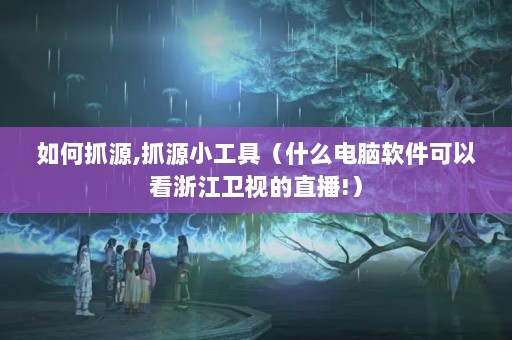 如何抓源,抓源小工具（什么电脑软件可以看浙江卫视的直播!）