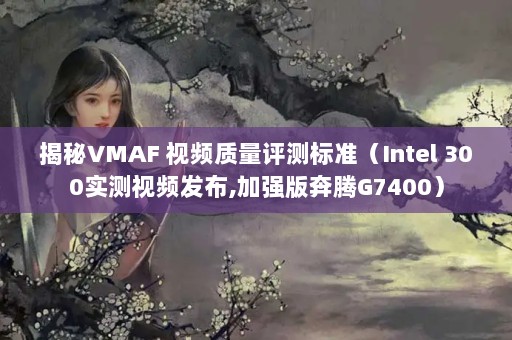 VMAF Ƶ׼Intel 300ʵƵ,ǿ汼G7400