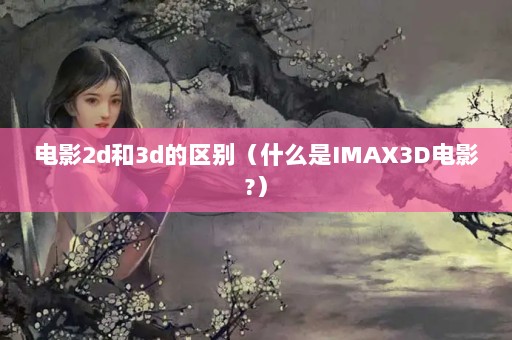Ӱ2d3dʲôIMAX3DӰ?